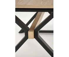 HENRY table, natural / juodas