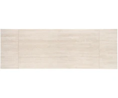 HILARIO extension table, light travertine/cashmere
