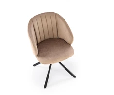 K533 chair, juodas / cappucino