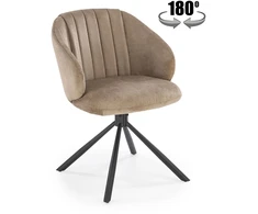 K533 chair, juodas / cappucino