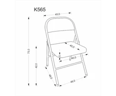 Halmar Kėdė K565 Balta