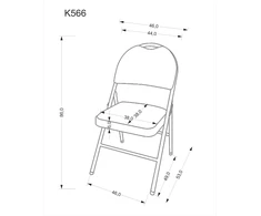 Halmar K566 chair color: juodas/pilkas