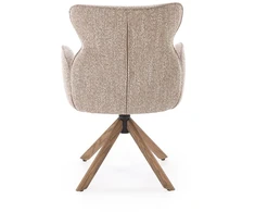 K585 chair, dark beige / l.walnut