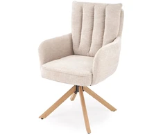 K594 chair, beige / natural oak