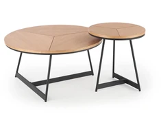 KARIDA c. table natural oak / juodas