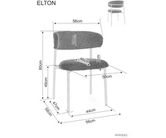 Signal Meble Kėdė Elton Brego, smėlio/kašmyro