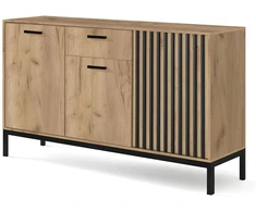 LAMINO KM-1 komoda, craft ąžuolas / juoda