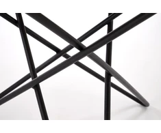 LEILA 2 c.table, baltas marble / juodas