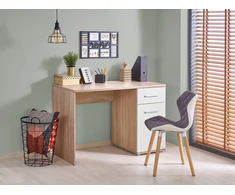 LIMA B-1 desk, color: baltas / sonoma oak