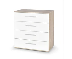 LIMA KM-3 chest, color: sonoma oak / baltas