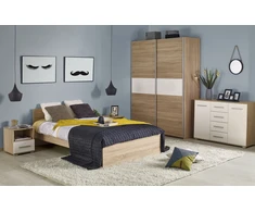 LIMA S1, color: sonoma oak / baltas