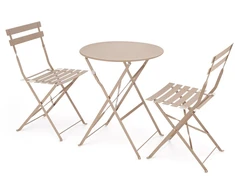 LIVORNO garden set (table+2 chairs), cappuccino