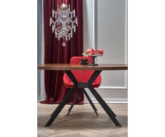 LOCARNO table, color: walnut / juodas