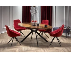 LOCARNO table, color: walnut / juodas