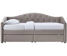 Lova ALOHA bed with drawers, color: beige
