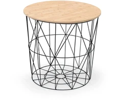MARIFFA c. table, color: natural / juodas