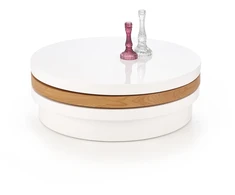 MICHELLE c. table, color: baltas / golden oak