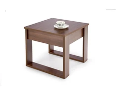 NEA SQUARE coffee table, dark walnut