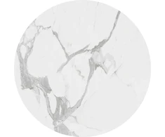OREO set of two c. tables - baltas marble / juodas