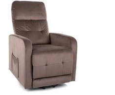 Sofa Signal Meble Otus II aksominis atlošiamas fotelis