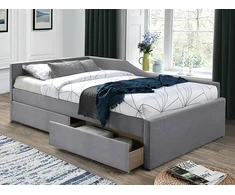 Signal Meble Viengulė lova ELIOT VELVET 120X200, Pilka