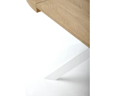 PERONI extension table, auksinis oak / baltas