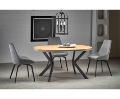 PERONI table golden oak/juodas