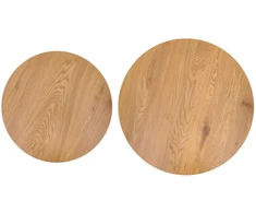 PILAR set of 2 c.tables natural oak / cashmere