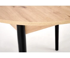 PIVOT prailginamasis stalas - artisan ąžuolas, kojos - juodos