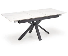 PLATAN extension table, baltas marble / juodas