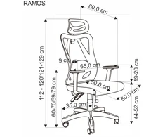 RAMOS office chair, juodas