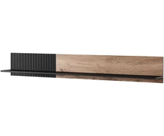 RANDOM P-2 hanging shelf, color: wotan oak/juodas