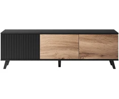 RANDOM RTV-1 TV-stand, color: wotan oak/juodas