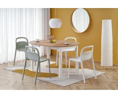 RINGO table, craft oak / baltas