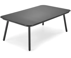 ROCCA garden set (sofa + 2 chairs + coffee table), dark pilkas / light pilkas