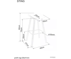 Signal Meble Signal Baro kėdė Sting