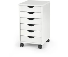 SIMON 2 storage unit color: baltas