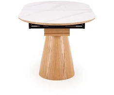 SIRIUS extension table, baltas marble / natural