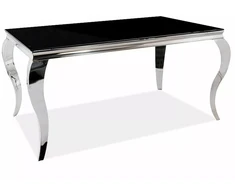 Signal Meble Valgomojo stalas PRINCE, 150 x 90 cm, juoda/chromo