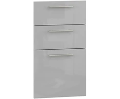 VENTO D3S_H-40/82 fronts, color: light pilkas high gloss
