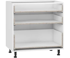 VENTO D3S_H-80/82 carcass, lower cabinet with drawers baltas