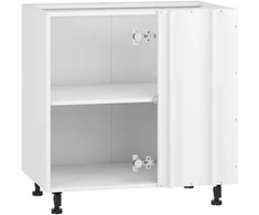 VENTO DN-100/82 carcass, corner lower cabinet baltas