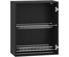 VENTO G-60/82 carcass, upper cabinet with drainer juodas