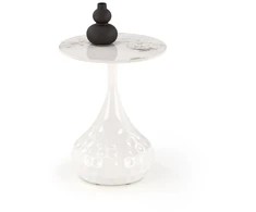 VERDE coffee table, baltas marble / baltas