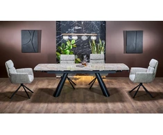 VINCE extension table ruda marble / juodas