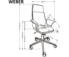 WEBER chair, walnut / juodas