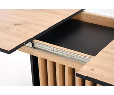 WILSON extension table, top - artisan oak / juodas, legs - artisan oak / juodas