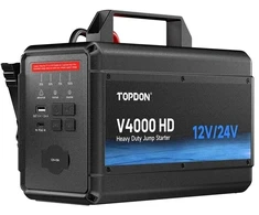 TOPDON V4000 HD – profesionalus 12 V / 24 V užvedimo įrenginys (4000 A)