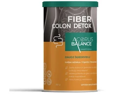 ACORUS BALANCE Fiber Colon Detox virškinimo skaidulų komplekso milteliai 180 g