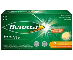 BAYER BEROCCA Energy putojančios tabletės N30
